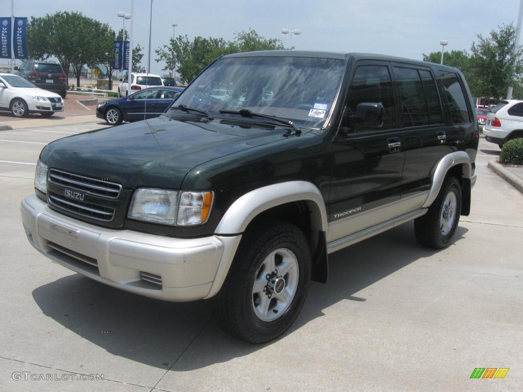 2001 Trooper S - Dragon Green Mica / Beige photo #25