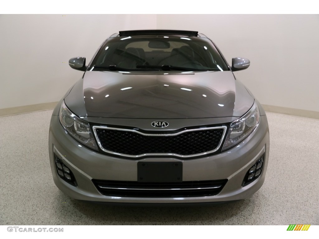 2015 Optima SXL Turbo - Titanium Metallic / Black photo #2