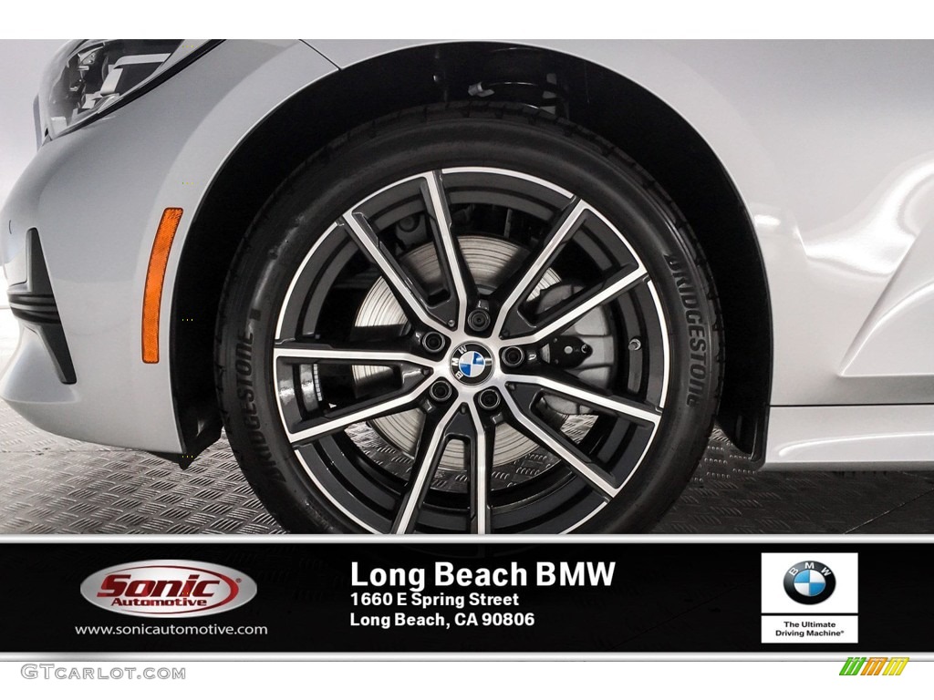 2019 3 Series 330i Sedan - Glacier Silver Metallic / Black photo #9