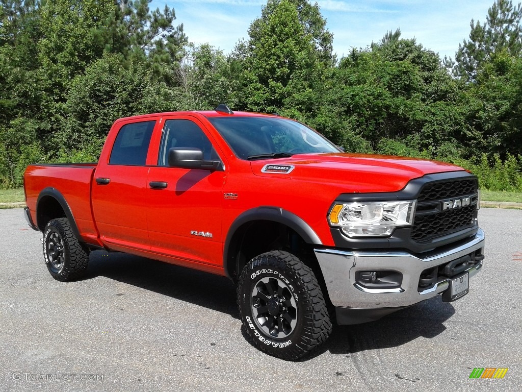 Flame Red 2019 Ram 2500 Tradesman Crew Cab 4x4 Power Wagon Package Exterior Photo #134021301
