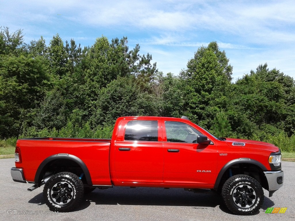 Flame Red 2019 Ram 2500 Tradesman Crew Cab 4x4 Power Wagon Package Exterior Photo #134021340