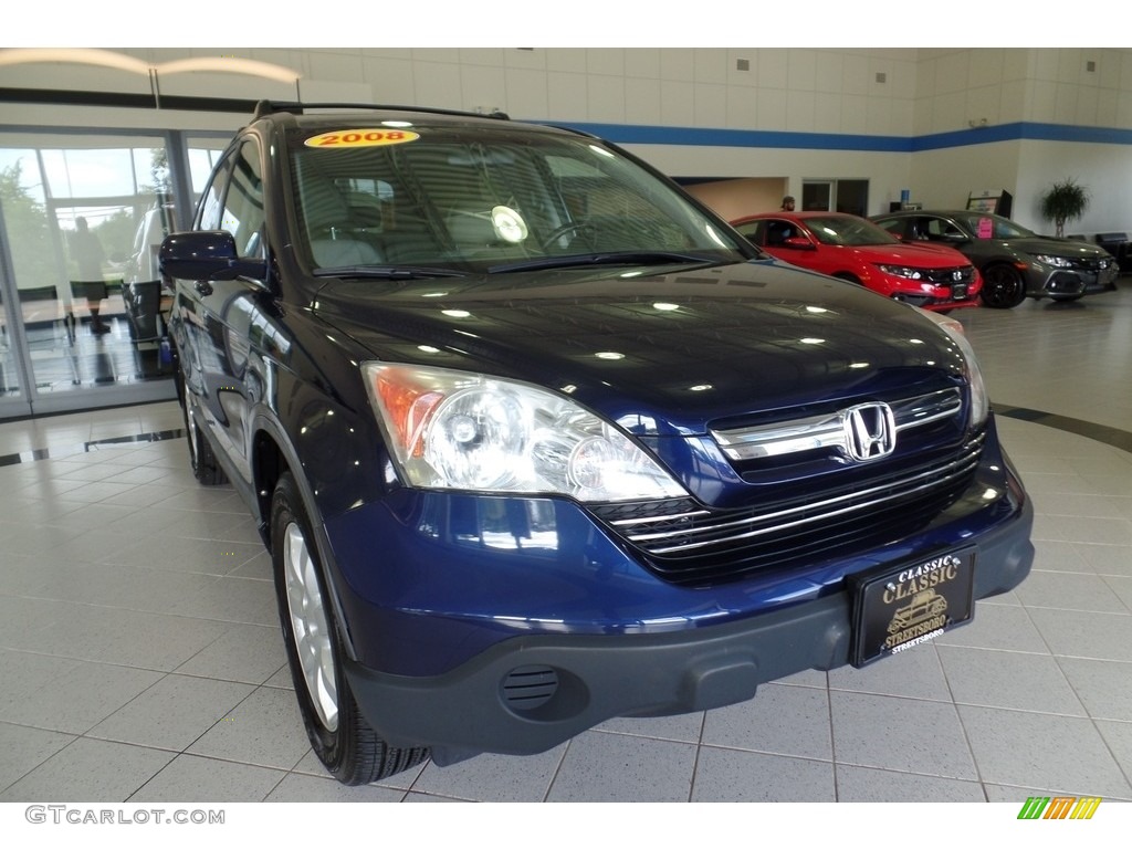 2008 CR-V EX-L 4WD - Royal Blue Pearl / Gray photo #6
