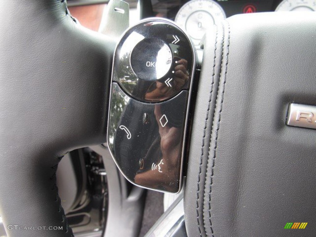 2019 Land Rover Range Rover SVAutobiography Dynamic Ebony/Ebony Steering Wheel Photo #134022417