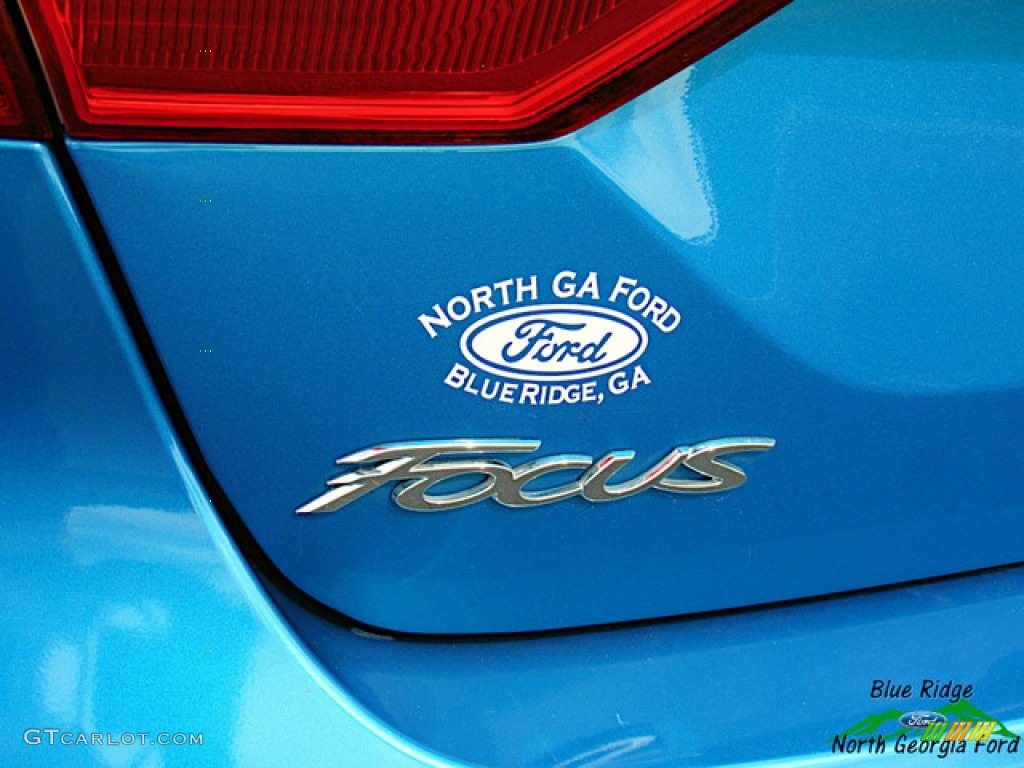 2012 Focus SEL Sedan - Sonic Blue Metallic / Stone photo #34