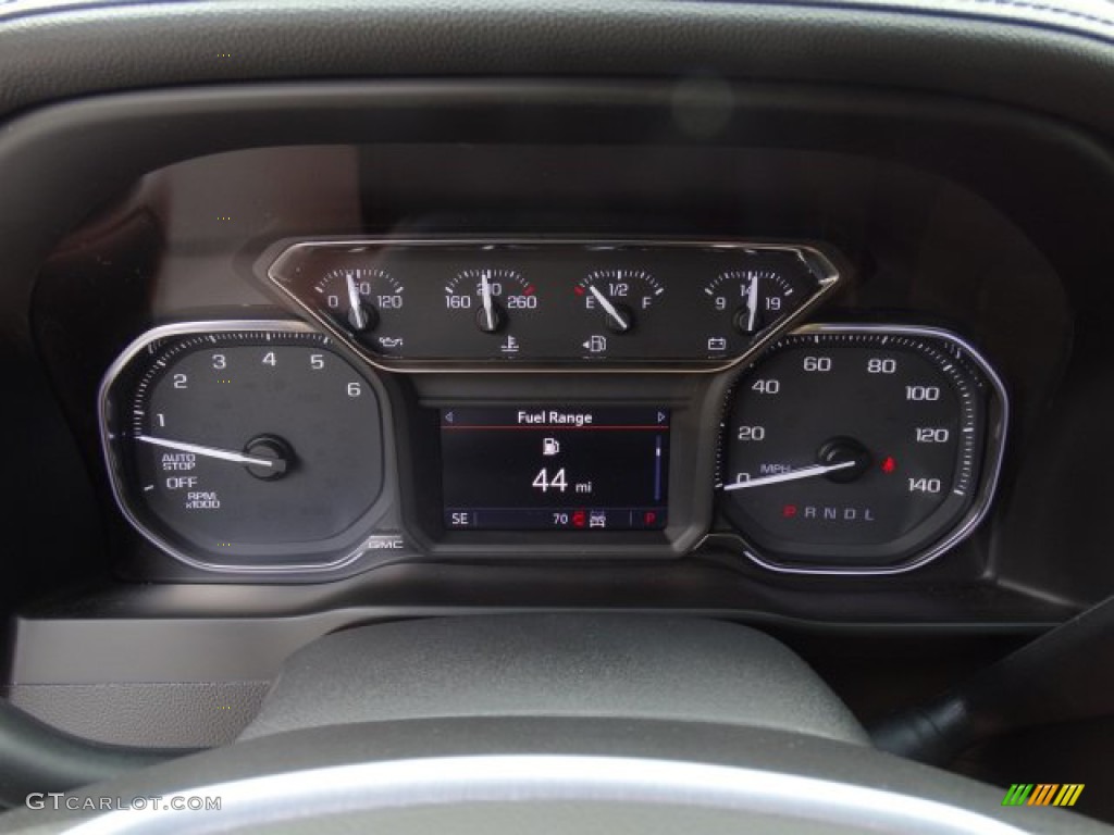 2019 GMC Sierra 1500 SLT Crew Cab 4WD Gauges Photo #134030532