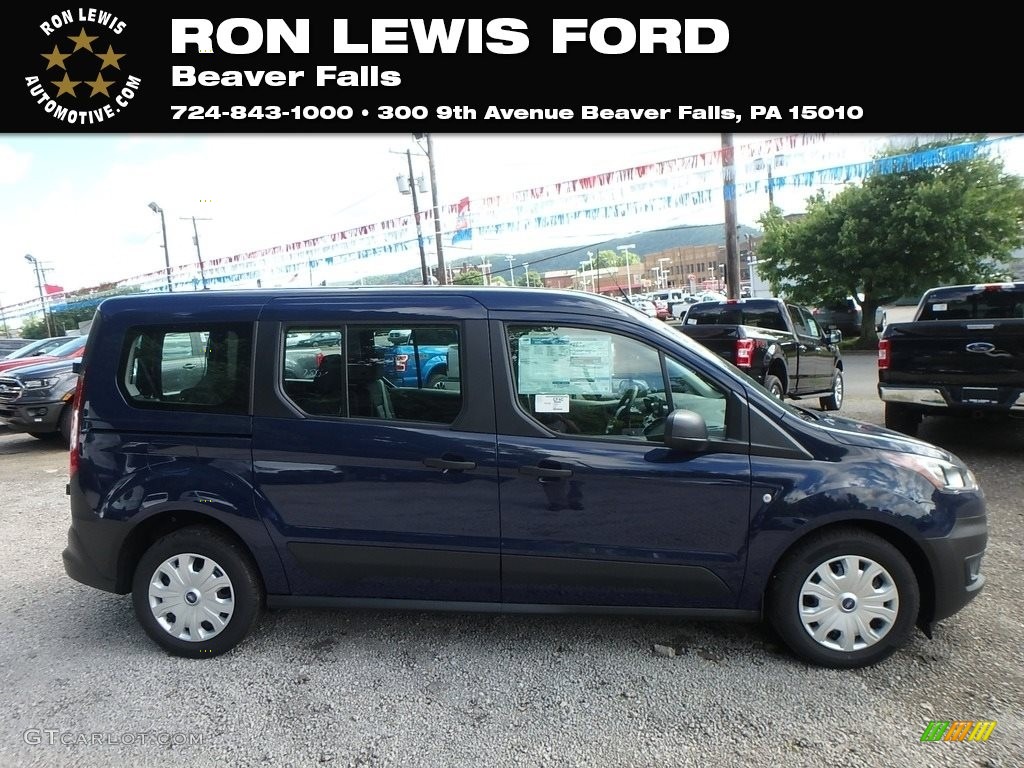 2019 Transit Connect XL Passenger Wagon - Dark Blue / Ebony photo #1