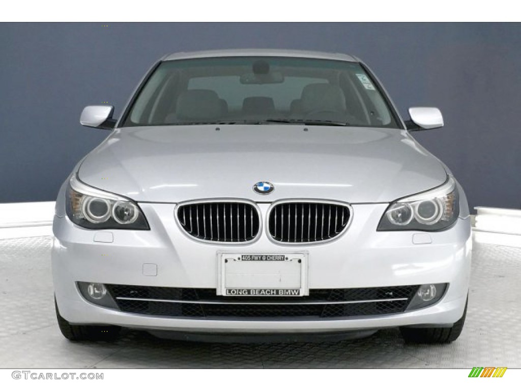 2009 5 Series 528i Sedan - Titanium Silver Metallic / Grey Dakota Leather photo #2