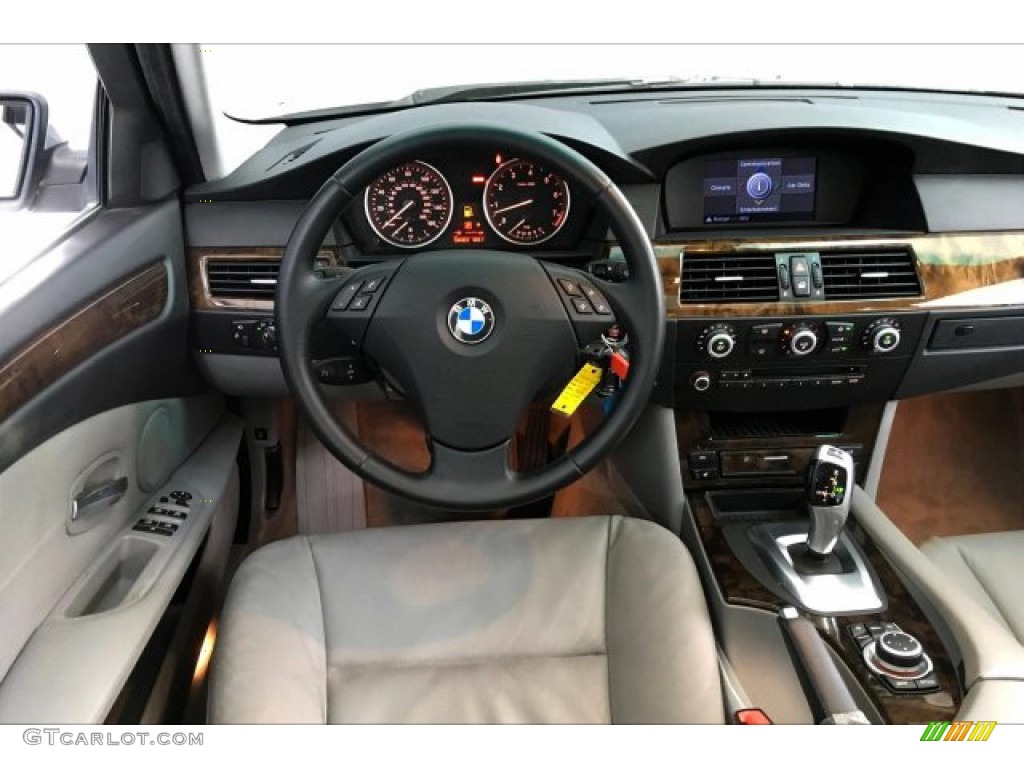 2009 5 Series 528i Sedan - Titanium Silver Metallic / Grey Dakota Leather photo #4