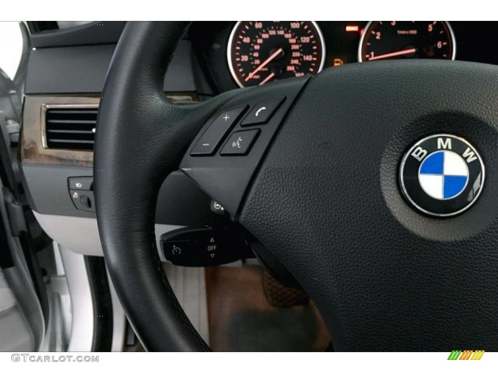 2009 5 Series 528i Sedan - Titanium Silver Metallic / Grey Dakota Leather photo #13