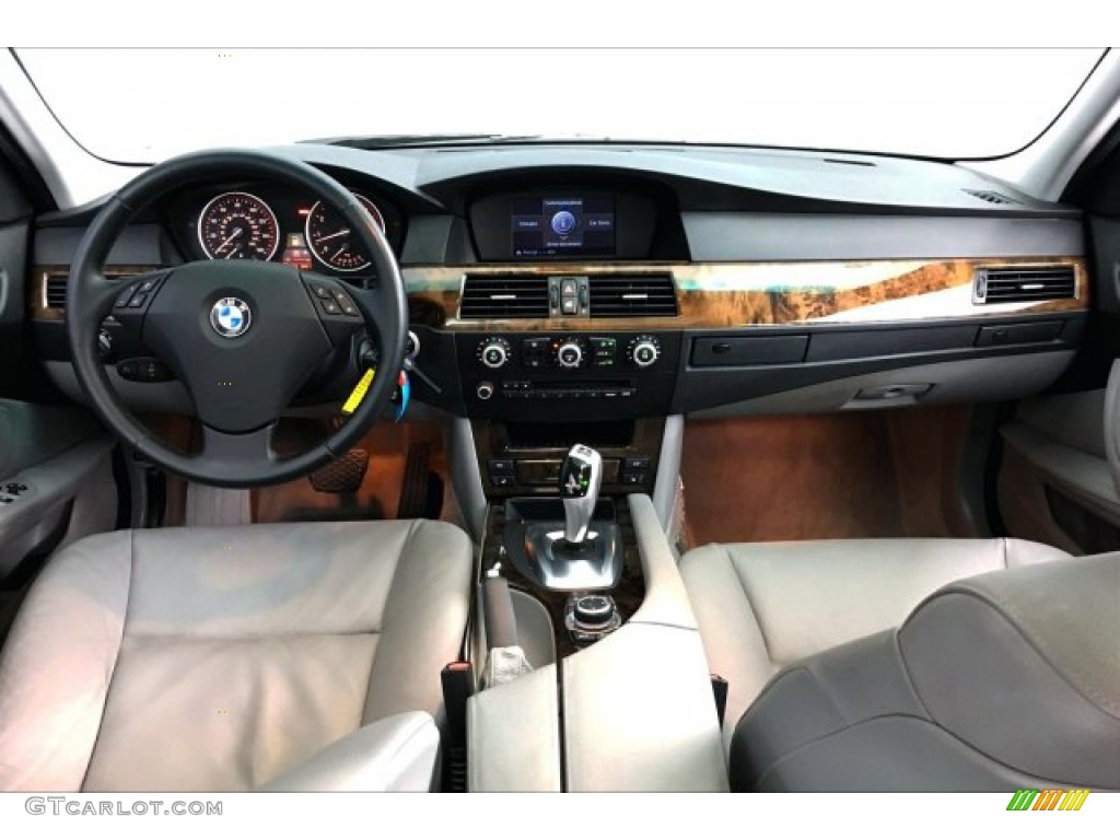 2009 5 Series 528i Sedan - Titanium Silver Metallic / Grey Dakota Leather photo #19