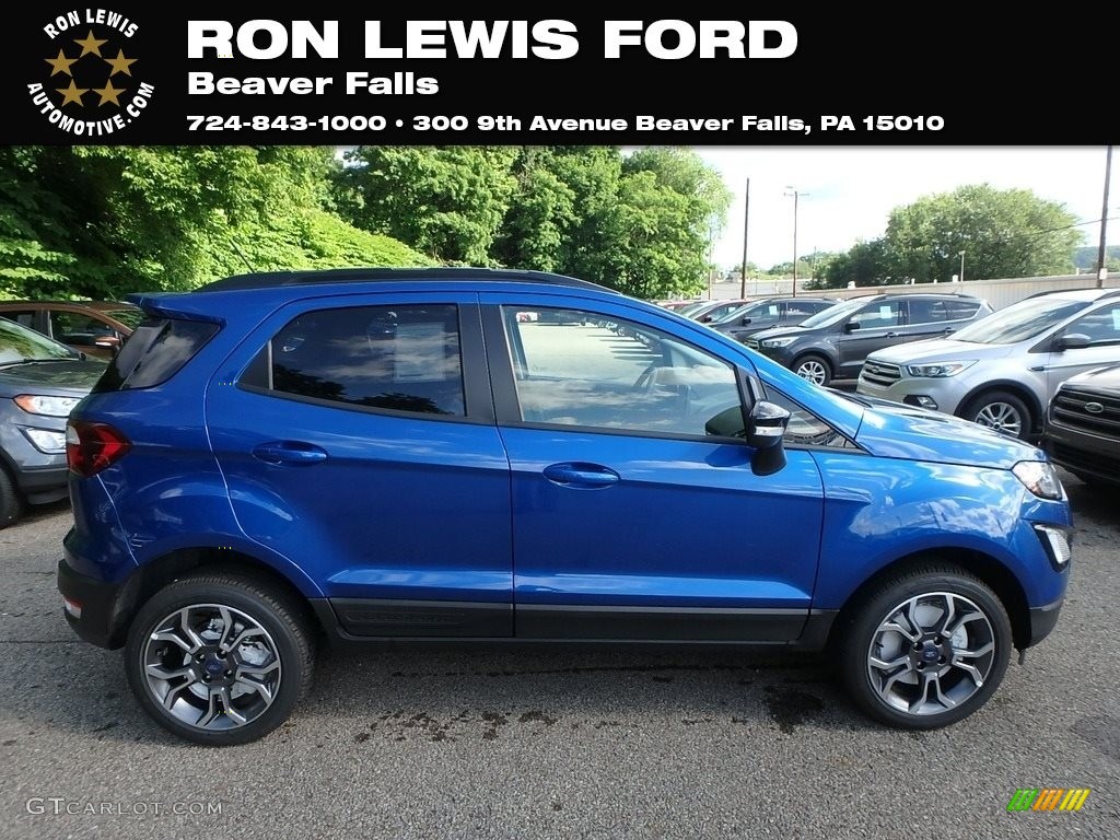 2019 EcoSport SES 4WD - Lightning Blue Metallic / Ebony Black photo #1