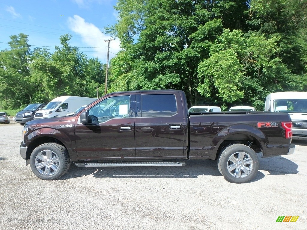2019 F150 XLT Sport SuperCrew 4x4 - Magma Red / Earth Gray photo #5