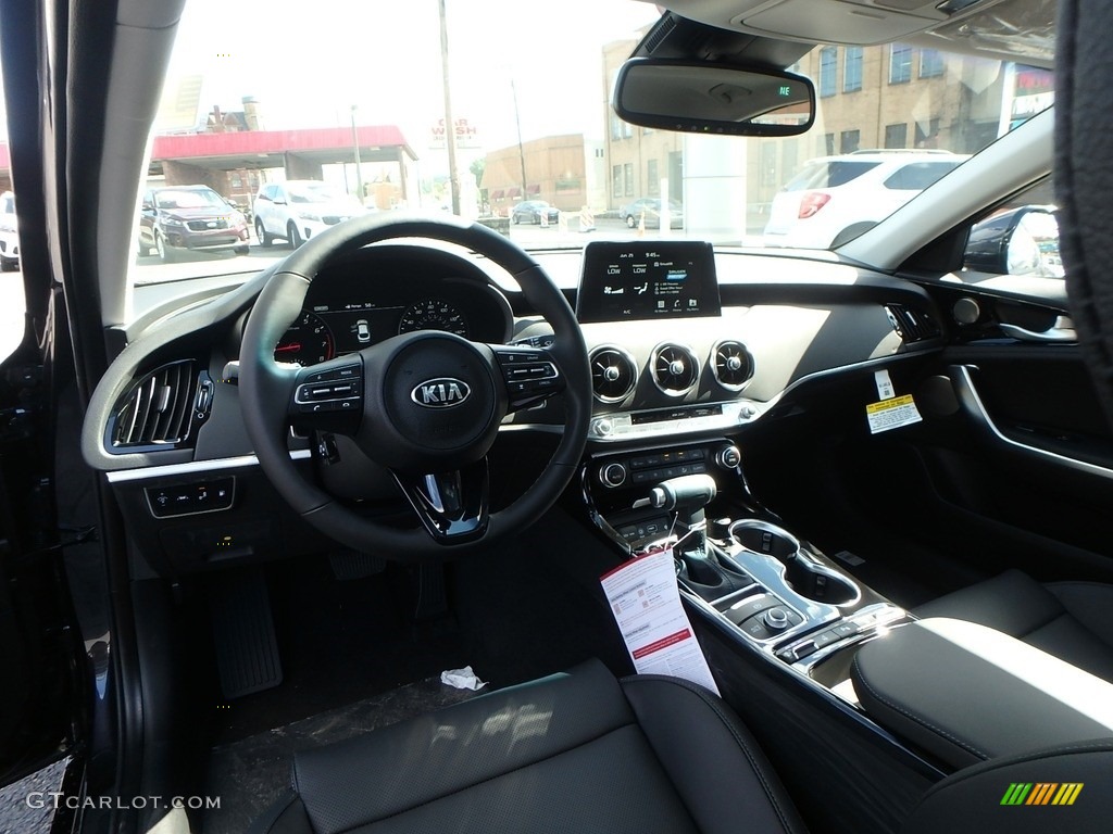 Black Interior 2019 Kia Stinger Premium AWD Photo #134032260