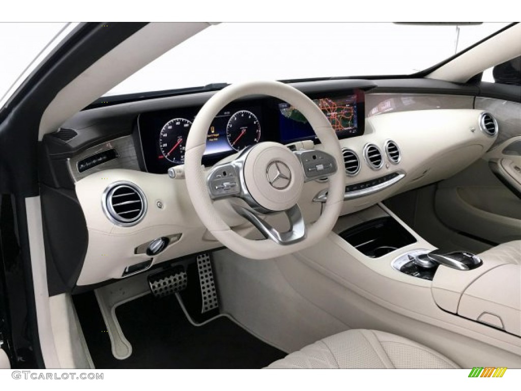 2019 Mercedes-Benz S 560 4Matic Coupe designo Porcelain/Espresso Dashboard Photo #134033403