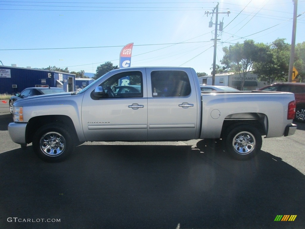 2011 Silverado 1500 LS Crew Cab - Sheer Silver Metallic / Dark Titanium photo #4