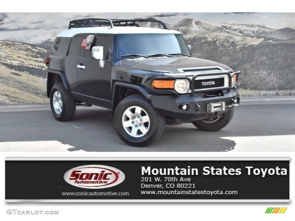 2007 FJ Cruiser 4WD - Black Diamond / Dark Charcoal photo #1