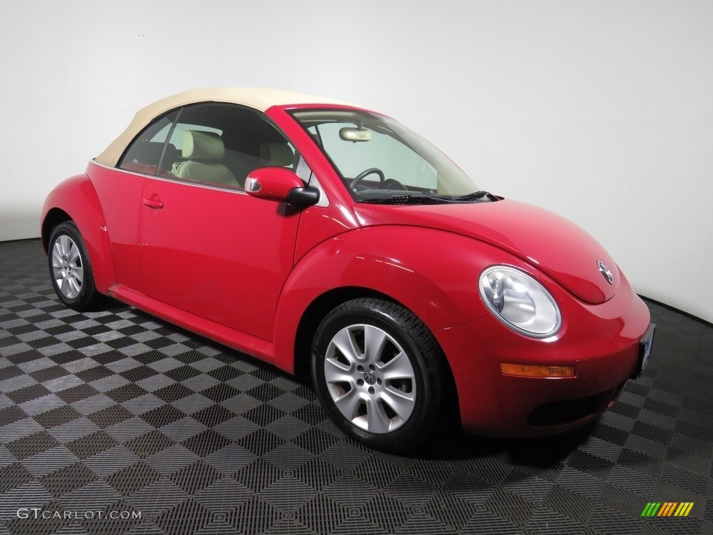 2009 New Beetle 2.5 Convertible - Salsa Red / Cream photo #2