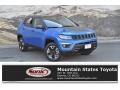 2017 Laser Blue Pearl Jeep Compass Trailhawk 4x4  photo #1