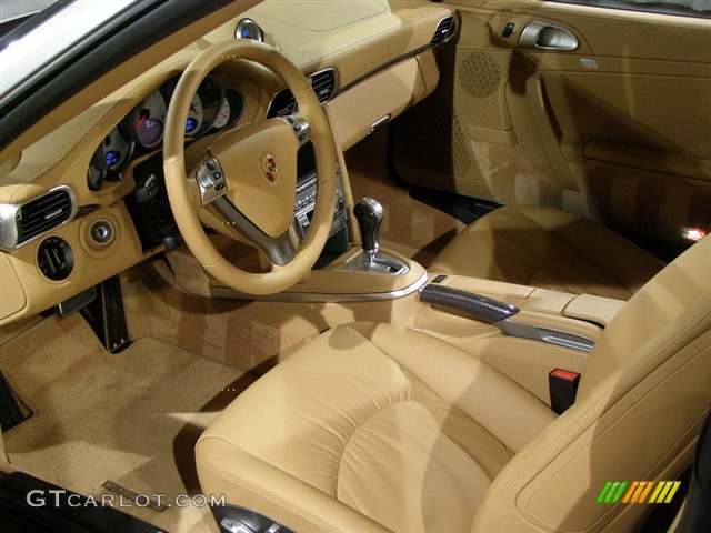 2007 911 Turbo Coupe - Arctic Silver Metallic / Sand Beige photo #6