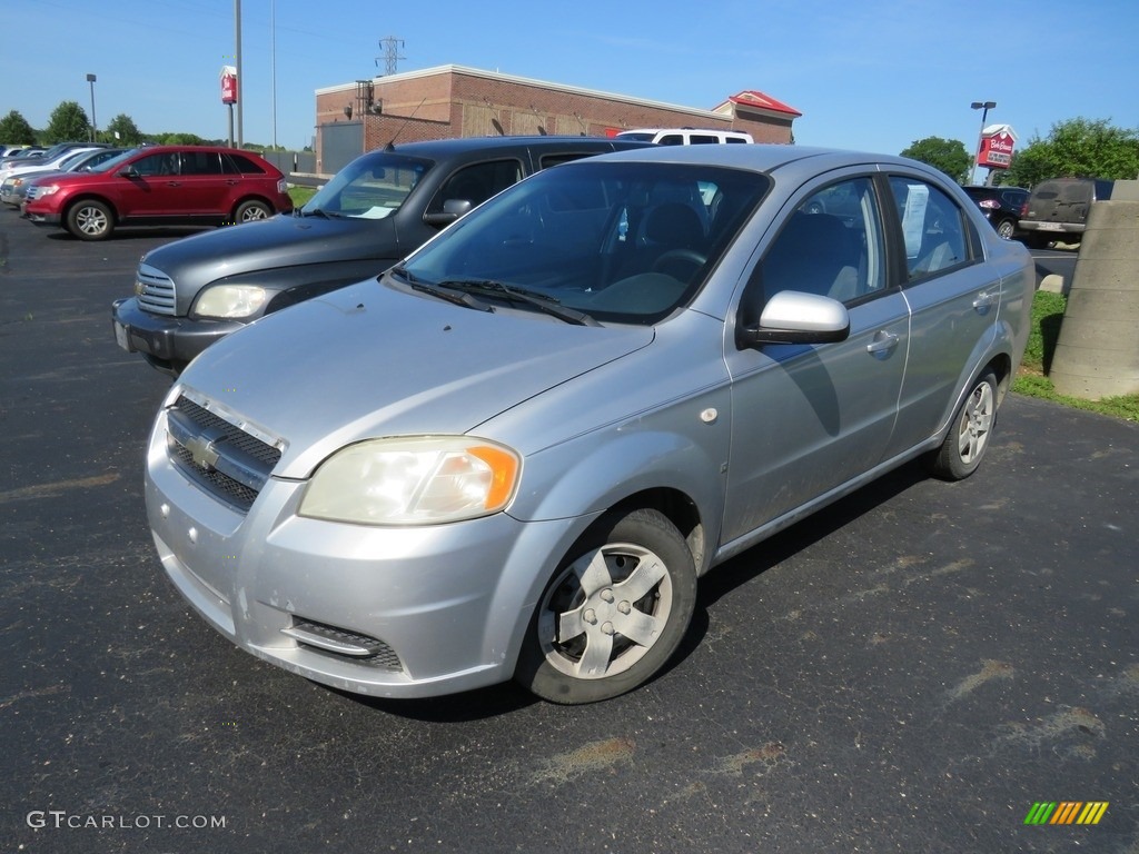 2007 Aveo LS Sedan - Cosmic Silver / Charcoal Black photo #7