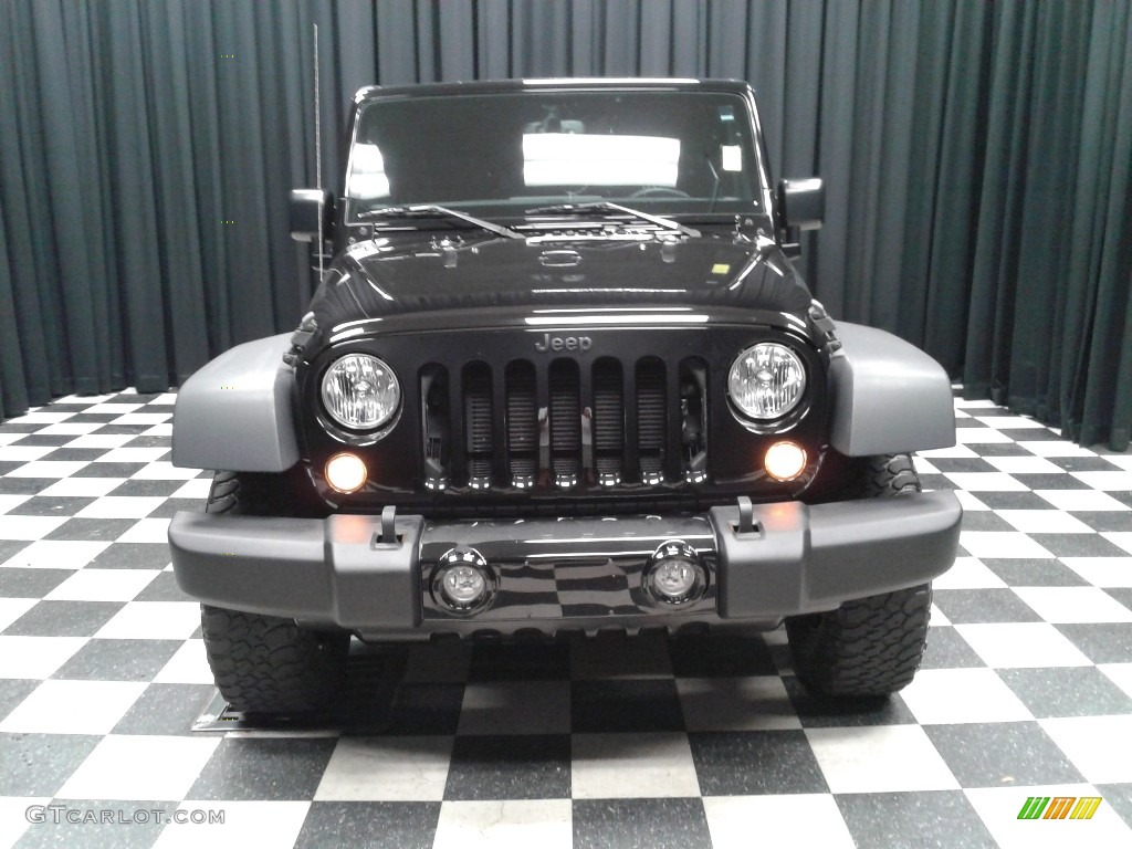 2016 Wrangler Unlimited Willys Wheeler 4x4 - Black / Black photo #3