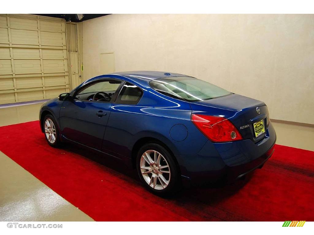 2008 Altima 3.5 SE Coupe - Azure Blue Metallic / Frost photo #4