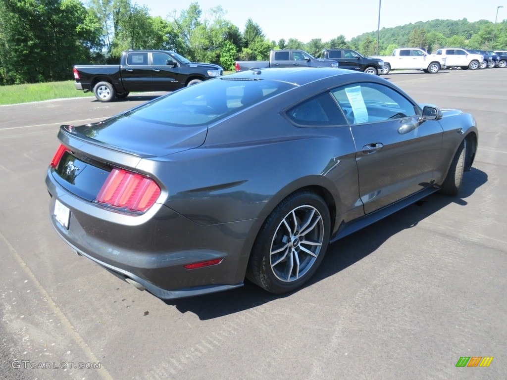 2016 Mustang EcoBoost Premium Coupe - Magnetic Metallic / Ebony photo #15