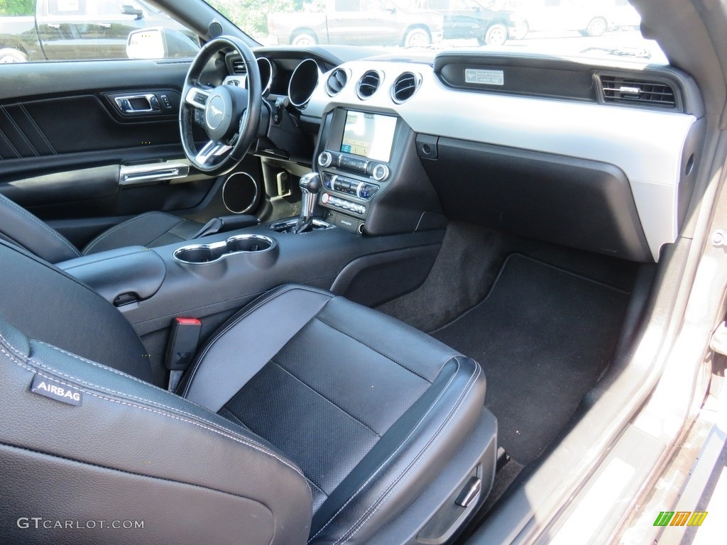 2016 Mustang EcoBoost Premium Coupe - Magnetic Metallic / Ebony photo #34