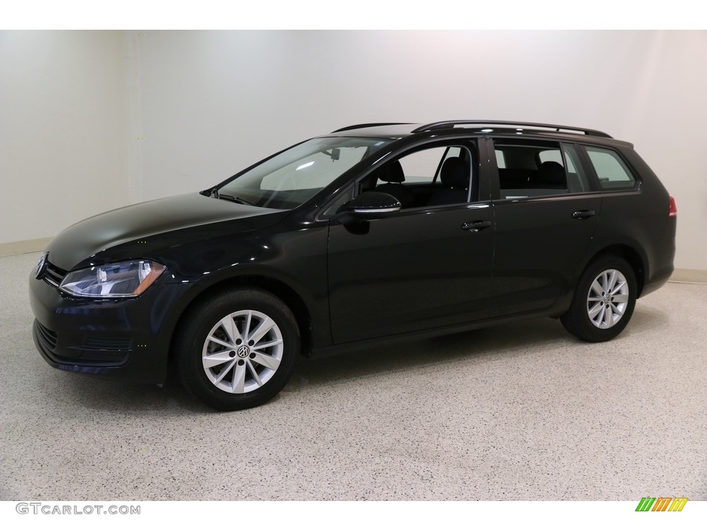 Black 2017 Volkswagen Golf SportWagen S Exterior Photo #134046192