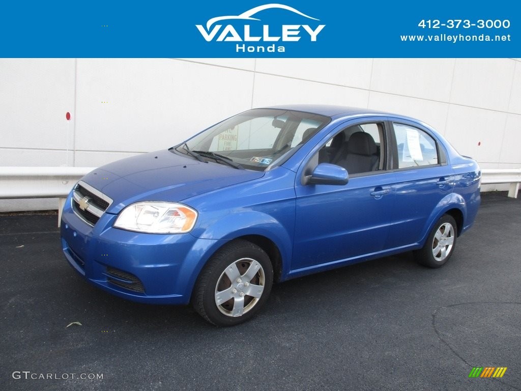 2011 Aveo LT Sedan - Bright Blue / Charcoal photo #1