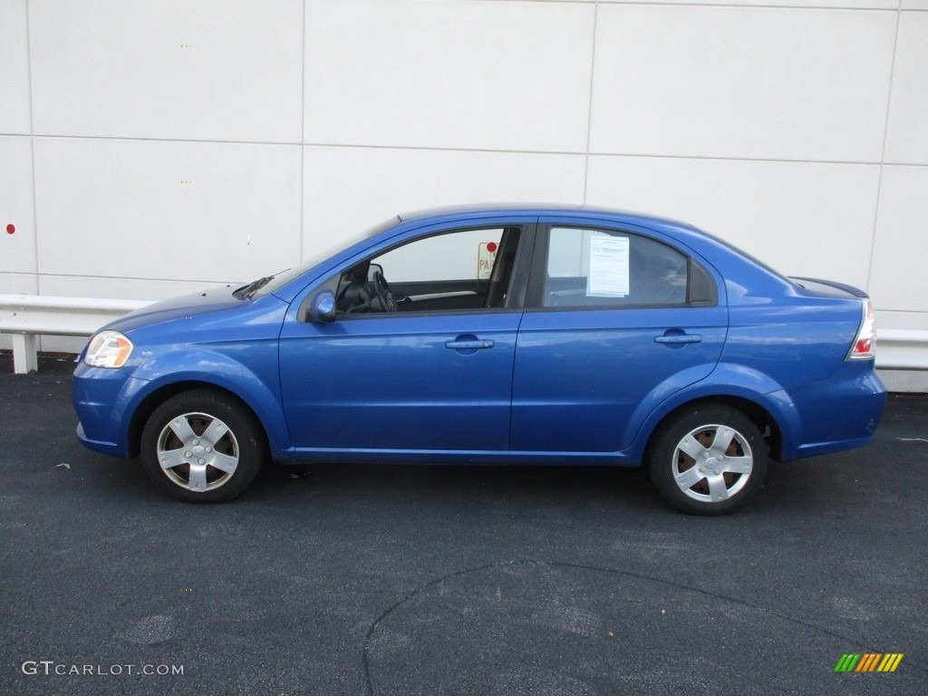2011 Aveo LT Sedan - Bright Blue / Charcoal photo #2