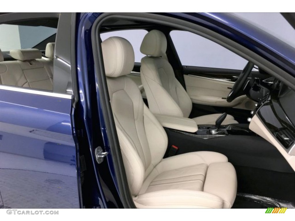 2019 5 Series 530i Sedan - Mediterranean Blue Metallic / Ivory White photo #6
