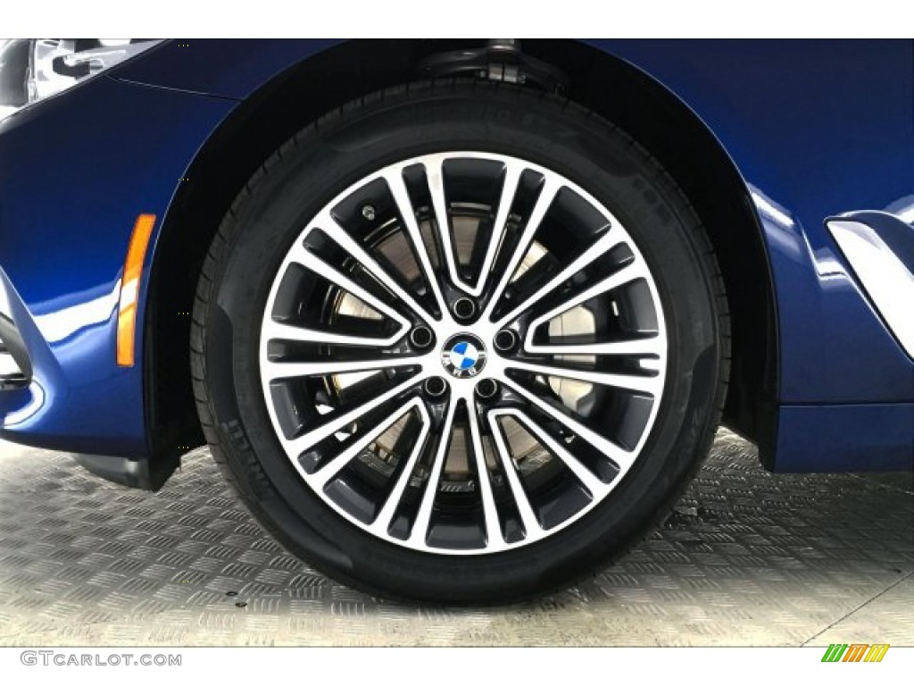 2019 5 Series 530i Sedan - Mediterranean Blue Metallic / Ivory White photo #8