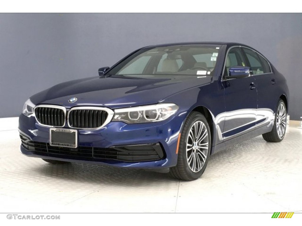 2019 5 Series 530i Sedan - Mediterranean Blue Metallic / Ivory White photo #12