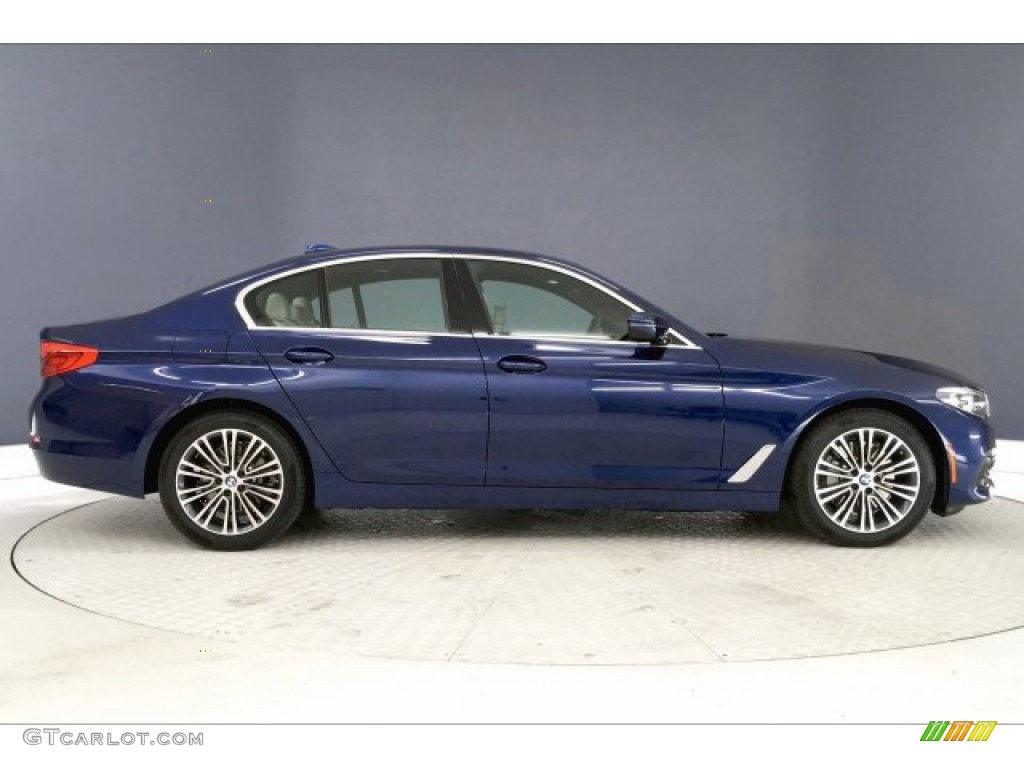 2019 5 Series 530i Sedan - Mediterranean Blue Metallic / Ivory White photo #31