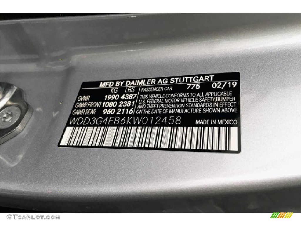2019 A 220 Sedan - Iridium Silver Metallic / Neva Grey/Black photo #11