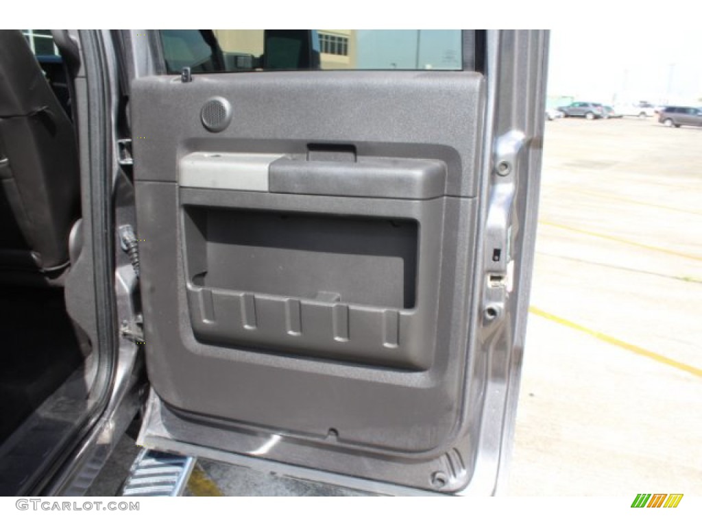 2012 F250 Super Duty Lariat Crew Cab 4x4 - Sterling Grey Metallic / Black photo #25
