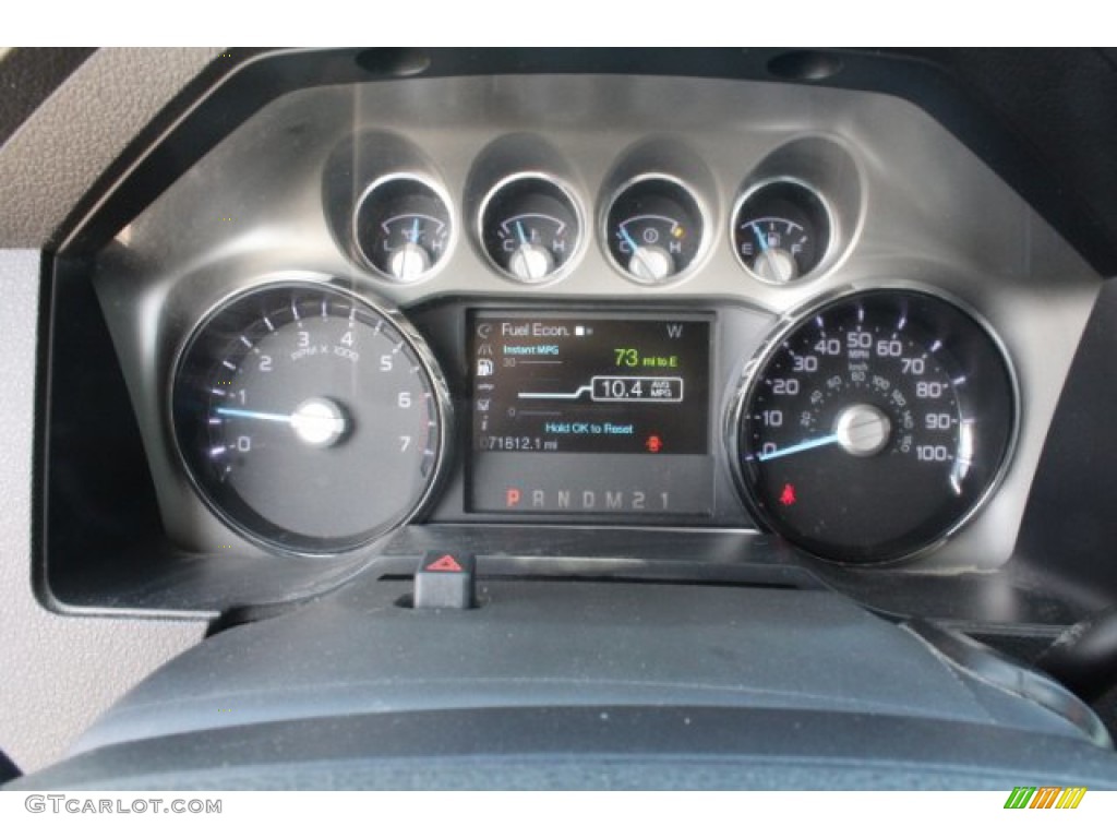 2012 F250 Super Duty Lariat Crew Cab 4x4 - Sterling Grey Metallic / Black photo #29