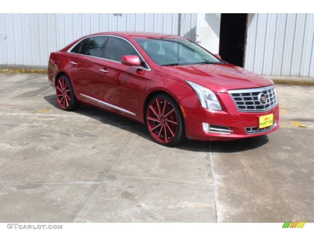 2013 XTS Luxury FWD - Crystal Red Tintcoat / Shale/Cocoa photo #2