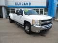 Summit White - Silverado 3500HD LTZ Crew Cab 4x4 Dually Photo No. 3