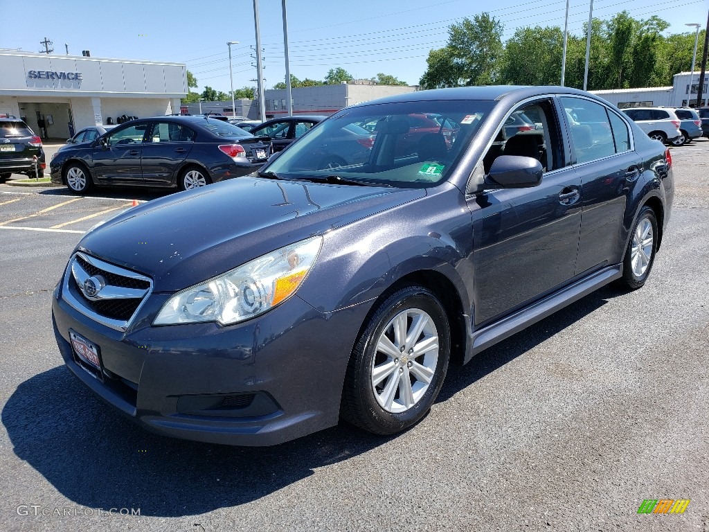 2011 Legacy 2.5i Premium - Graphite Gray Metallic / Off-Black photo #3
