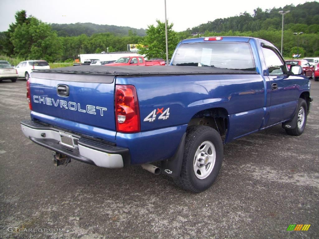 2003 Silverado 1500 Regular Cab 4x4 - Arrival Blue Metallic / Dark Charcoal photo #5