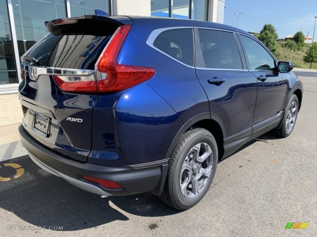 2019 CR-V EX-L AWD - Obsidian Blue Pearl / Gray photo #7