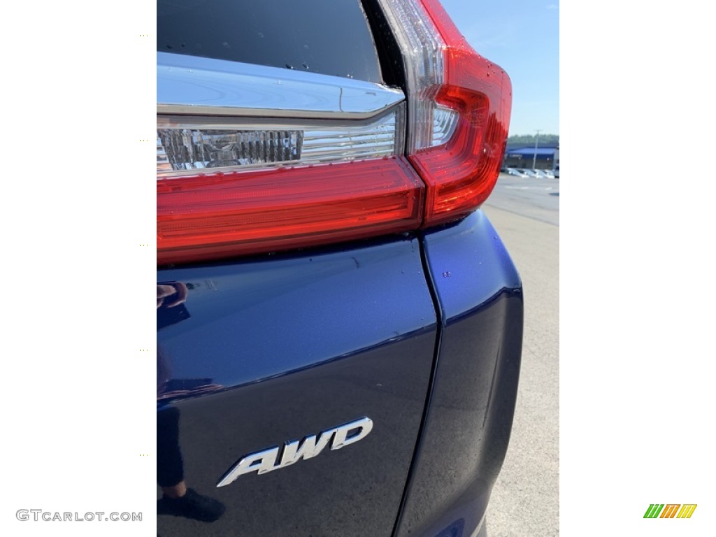 2019 CR-V EX-L AWD - Obsidian Blue Pearl / Gray photo #23