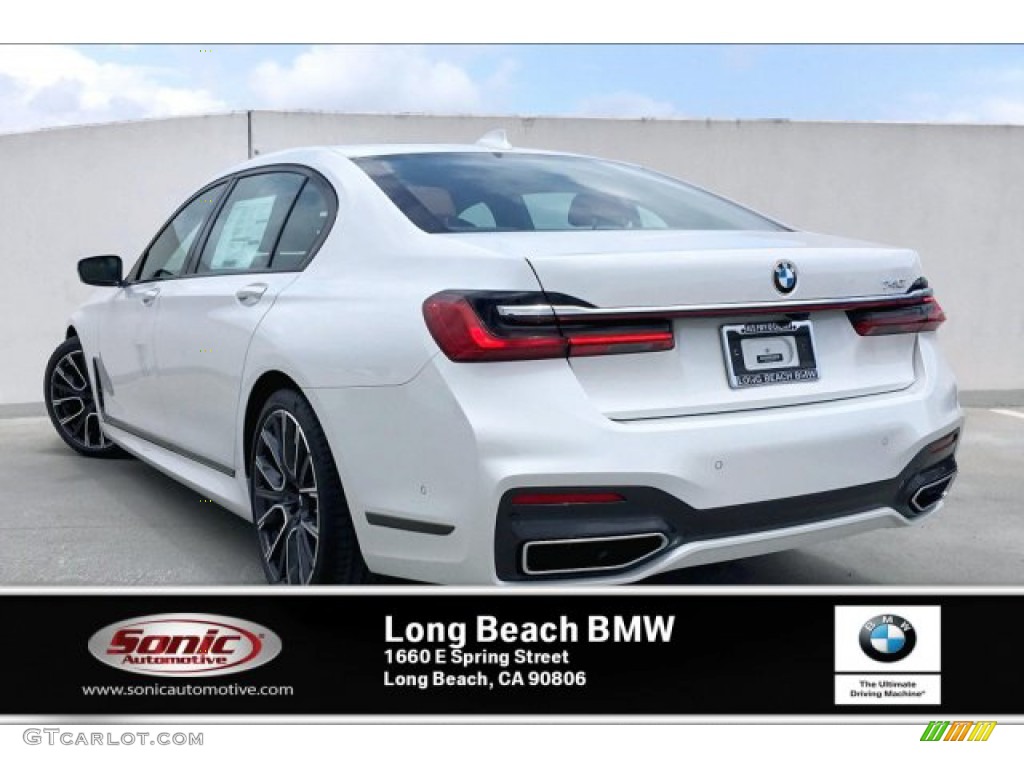 2020 7 Series 740i Sedan - Mineral White Metallic / Cognac photo #3