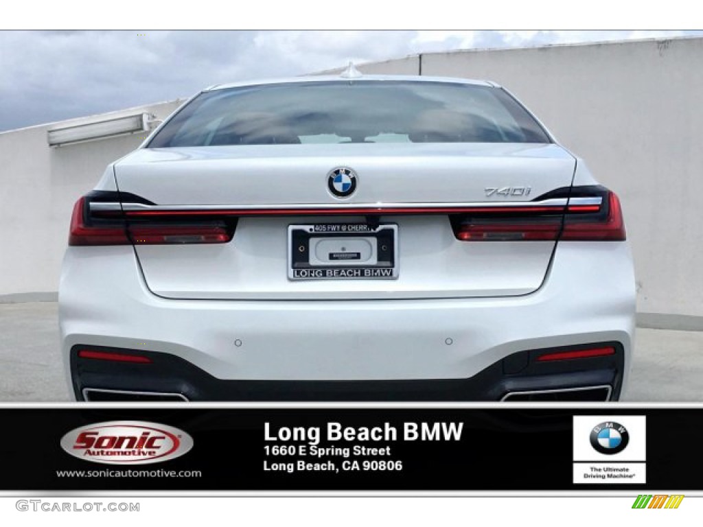 2020 7 Series 740i Sedan - Mineral White Metallic / Cognac photo #4