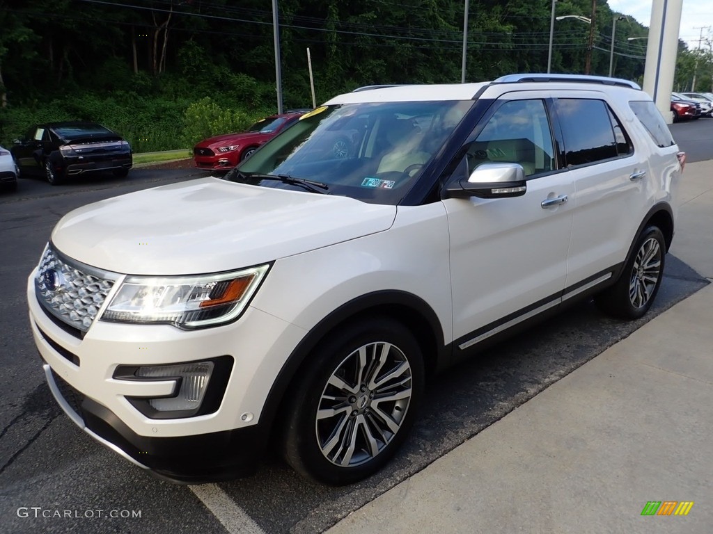 2017 Explorer Platinum 4WD - White Platinum / Medium Soft Ceramic photo #7