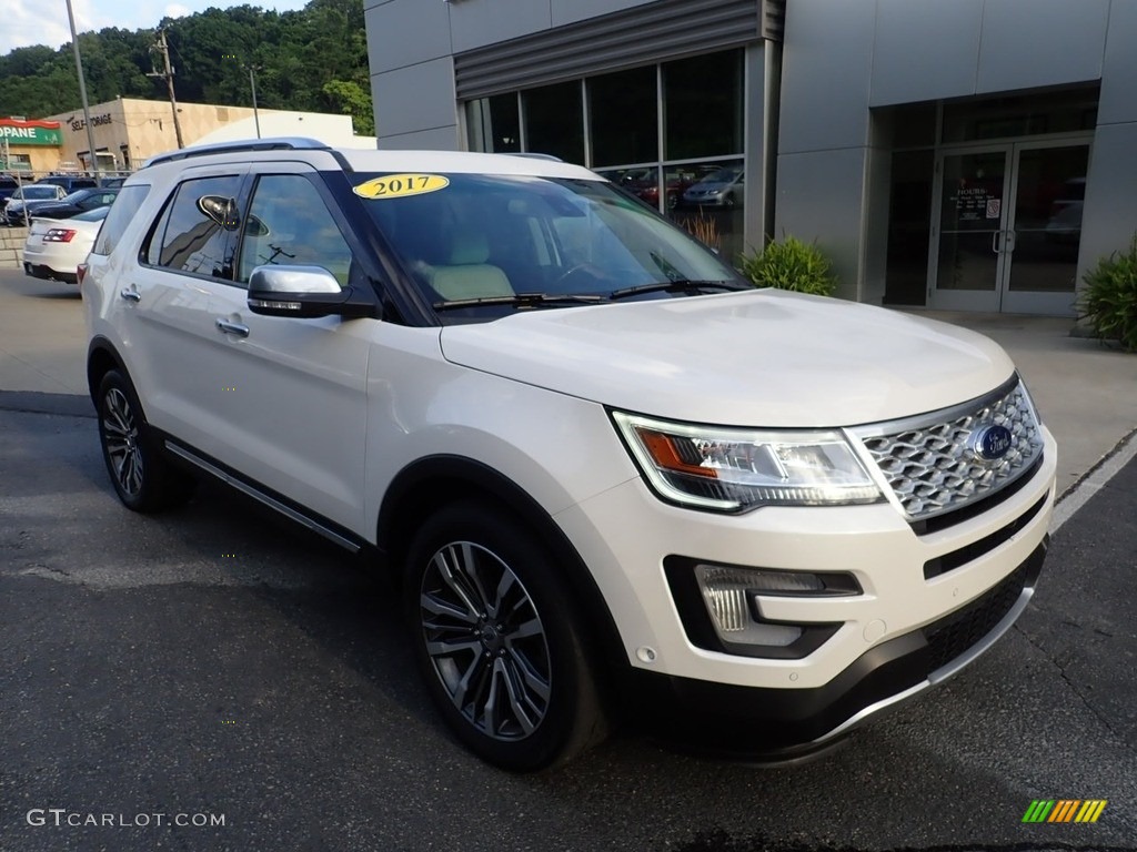 2017 Explorer Platinum 4WD - White Platinum / Medium Soft Ceramic photo #9