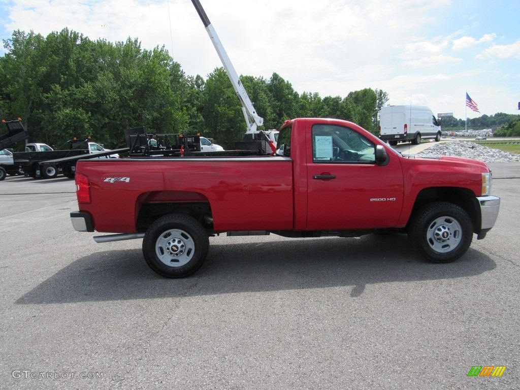 2012 Silverado 2500HD Work Truck Regular Cab 4x4 Plow Truck - Victory Red / Dark Titanium photo #6