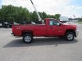 2012 Victory Red Chevrolet Silverado 2500HD Work Truck Regular Cab 4x4 Plow Truck  photo #6